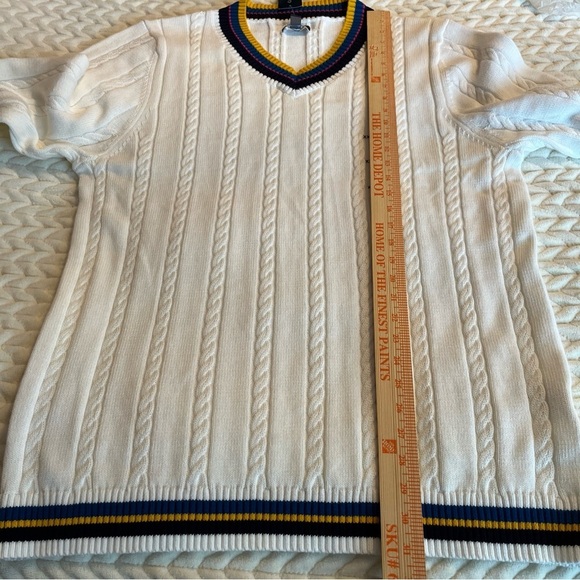 Club Room Ivory V-Neck Sweater men’s size XXL - Picture 8 of 9